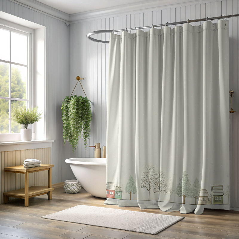 Rideau de douche Winter Comfort - Premium, L 71 po x L 74 po