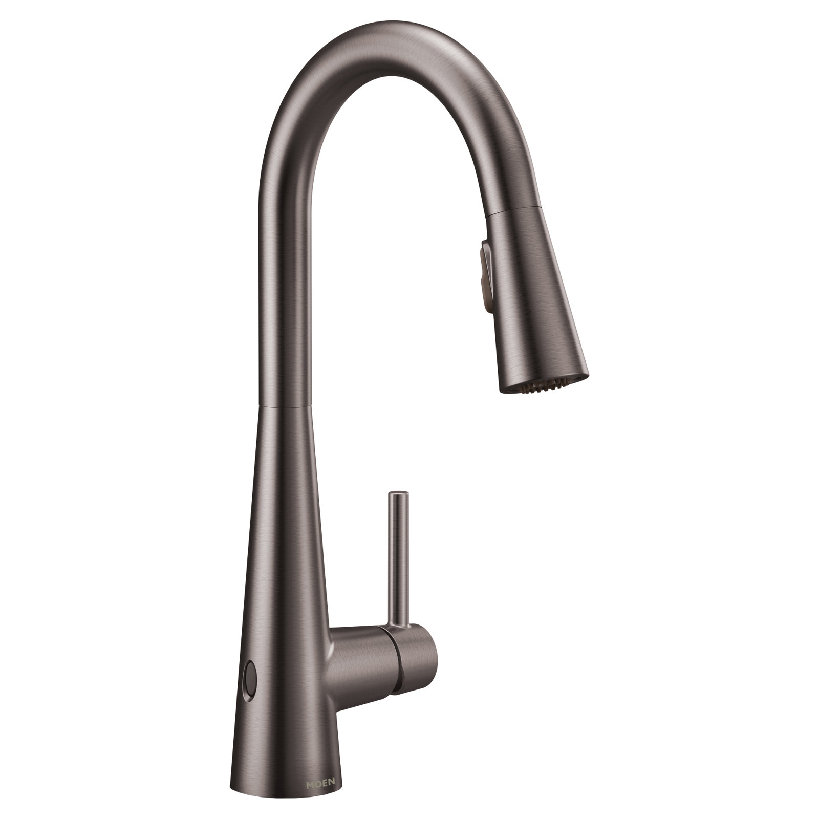 Moen Sleek MotionSense Pull-Down Faucet, Black Stainless