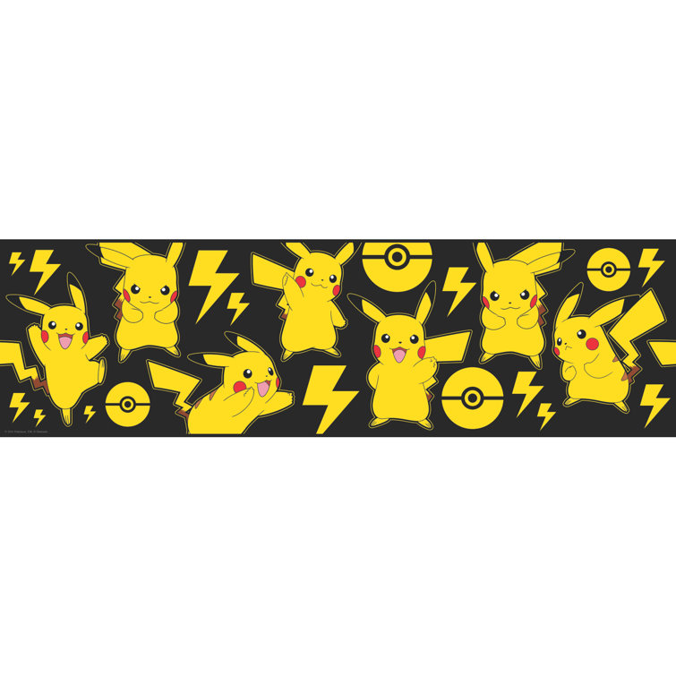 Pokemon Pikachu Peel and Stick Wall Decals 