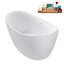 Baignoire autoportante de 63 po avec drain interne Streamline-101413193