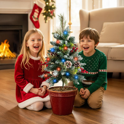2.36' H Artificial Pine Christmas Tree