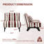 Chaise d'appoint rembourrée avec coussin 29,3 po Langner-450433669