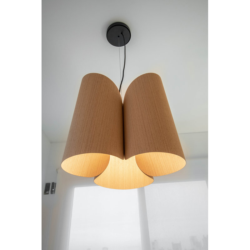 Luminaire suspendu 1 lumière Julieta, Jaune