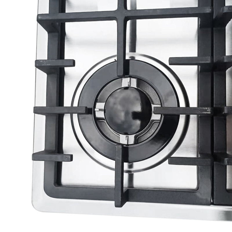 Plaque de cuisson au gaz en acier inoxydable 23 po avec 4 brûleurs Thermocouple
