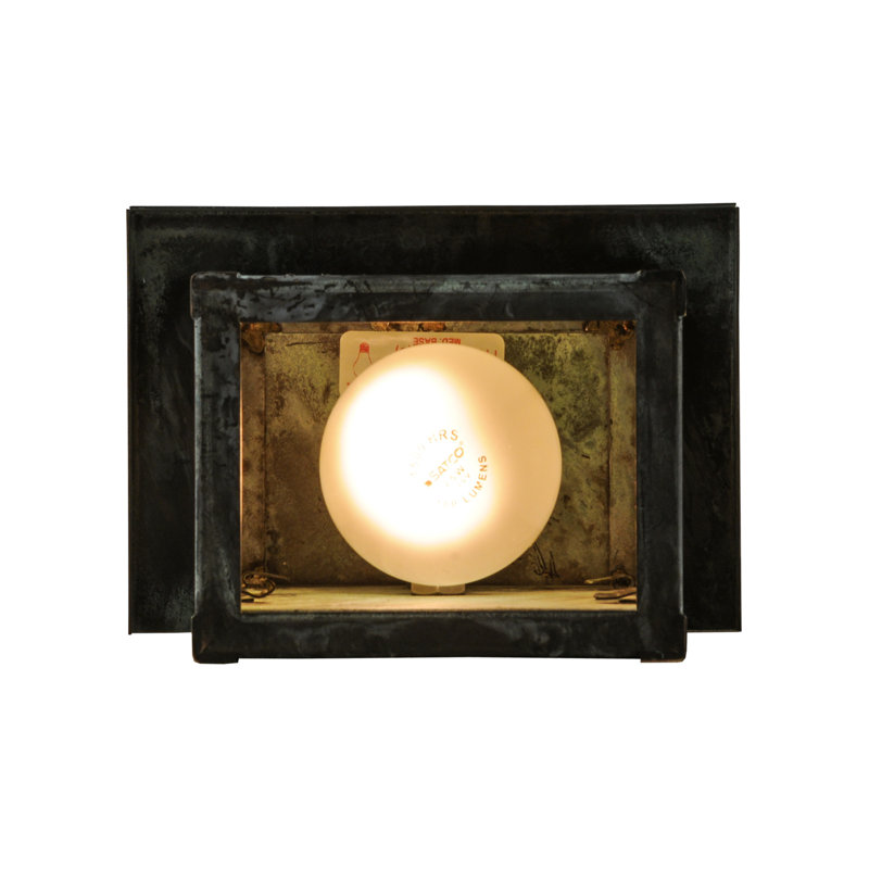Rustic Lodge 1 - Light Outdoor Bulkhead Light, 6.5"H x 6.5" W x 4.5" D