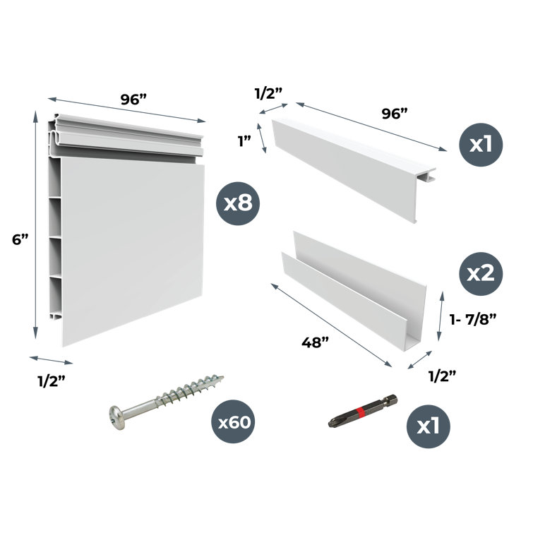 CrownWall 30 in. L x 13.5 in. W Slatwall Steel Wire Shoe Rack (2-Pack)