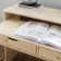 Hundo Contemporary Minimalist Extendable Desk with Drawers