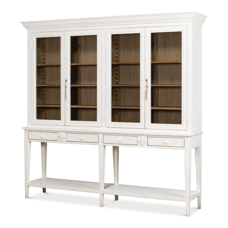 Wilkesville Solid Wood China Cabinet, White