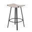 Tabourets de bar à hauteur de comptoir, chaises de cuisine tissées à la main sans dossier avec repose-pieds rond, ensemble de 2 tabourets de pub en PVC pour l'intérieur et l'extérieur