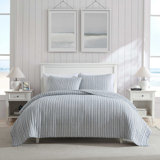 Nautica Coleridge Cotton Reversible Blue Quilt Set