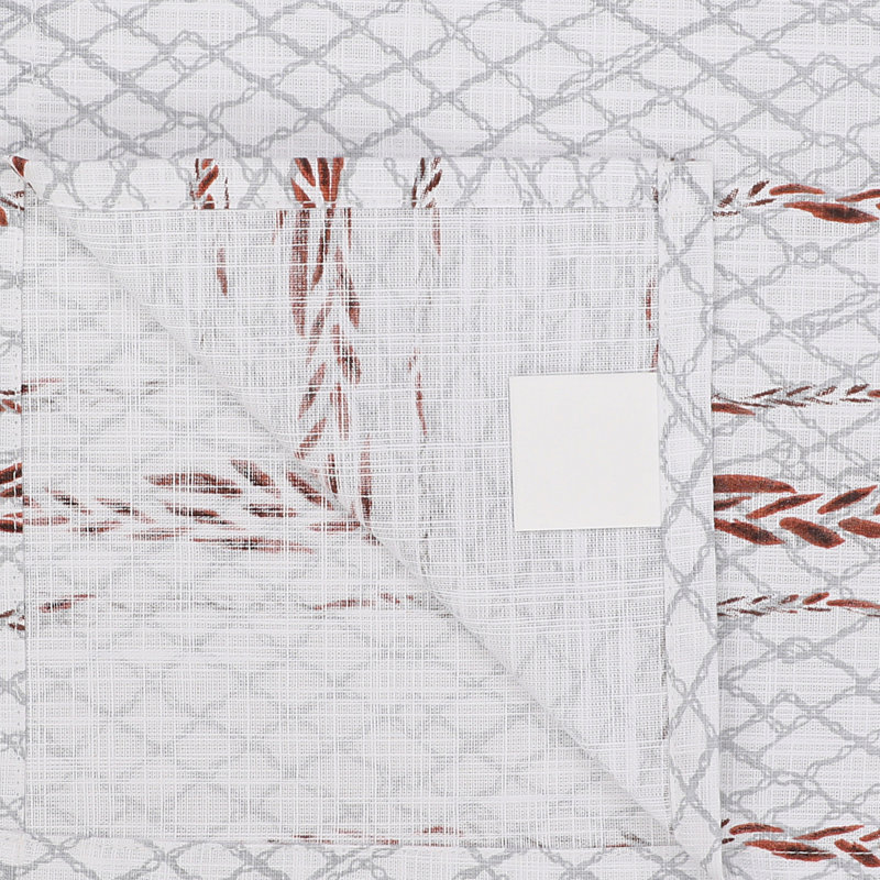 Print Cloth Napkins 100% Cotton Table Napkins Multi-Pattern Square Napkins 20+ Colors, White Wheat