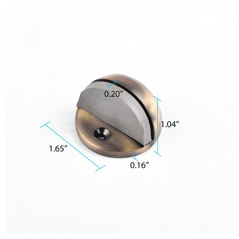 Eclipse Bumper Brass Floor Mount Stop
