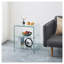Table d'appoint moderne en verre trempé - Table basse transparente à 2 niveaux pour le salon