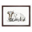 A Lying Cow by Jean Bernard - Framed Print-55453383-55453388