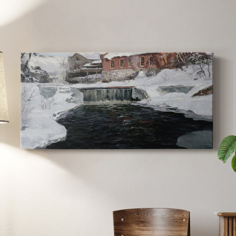 Série paysage - Dxliv - Toile tendue avec châssis - Prêt à accrocher, H 16 po x l 32 po