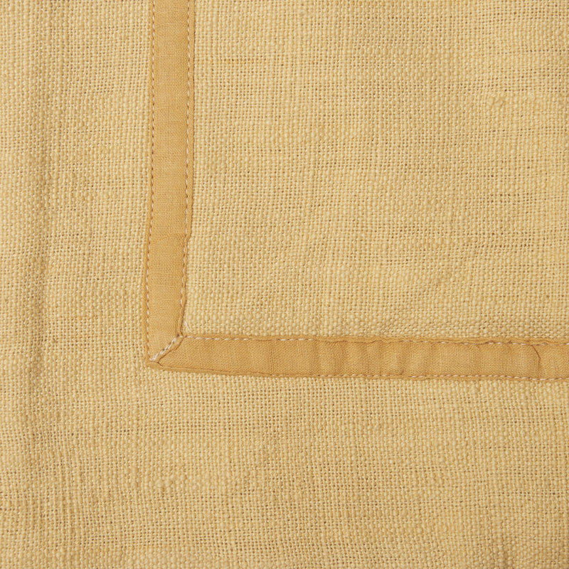 Cornsilk Flange Throw Pillow, Cornsilk Yellow
