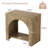 2 Tier Wood End Side Table With Innovative Arched Design-122720181