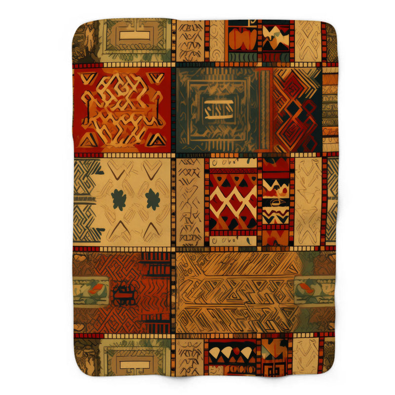Tapisserie tribale - couverture de qualité supérieure 1 pièce, L 60 po x L 80 po