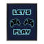 Cadre flottant pour jeu vidéo Let's Play Blue Retro, design par Marcus Prime-692967718-692967719