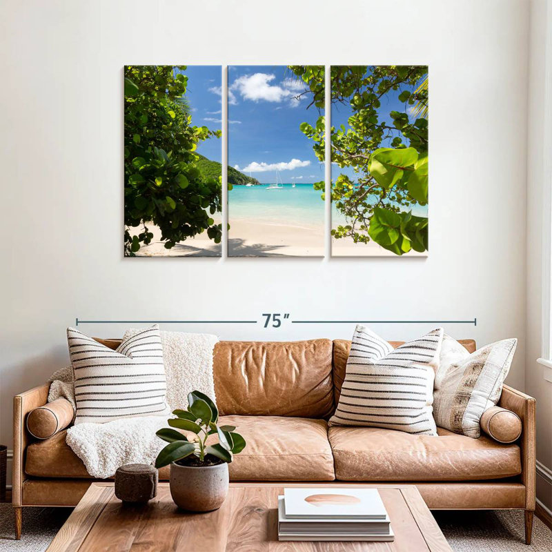 Gillard Anse Marcel Beach, 36" H x 57" W