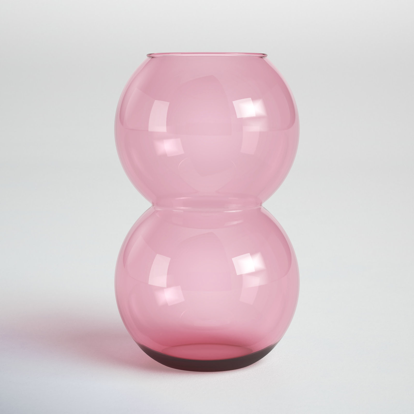 Geri 10.65'' Glass Table Vase, Pink