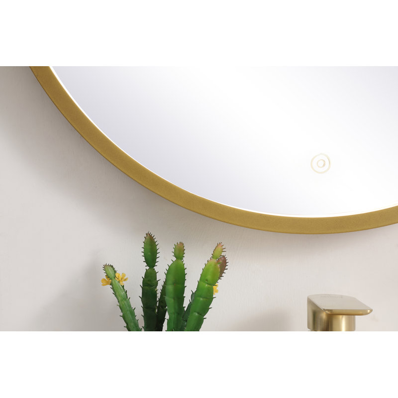 Miroir de salle de bain Pickard, Laiton, 24" X 24"