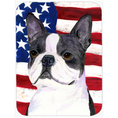 Planche à découper en verre de Boston Terrier aux États-Unis avec planche à découper trinx