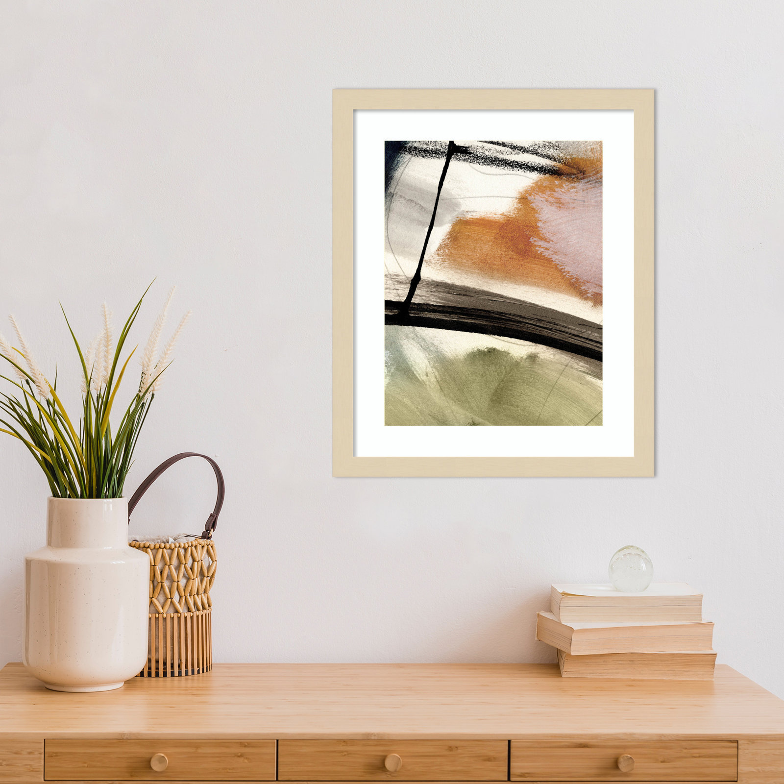 Light No 2 by Dan Hobday Wood Framed Wall Art Print, Brown, 17" H x 14" W