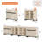 4 In 1 TV Stand For Tvs Up To 120 Inches, Modern Entertainment Center With Glass Doors And Metal Legs, TV Console With Adjustable Shelf-606291029