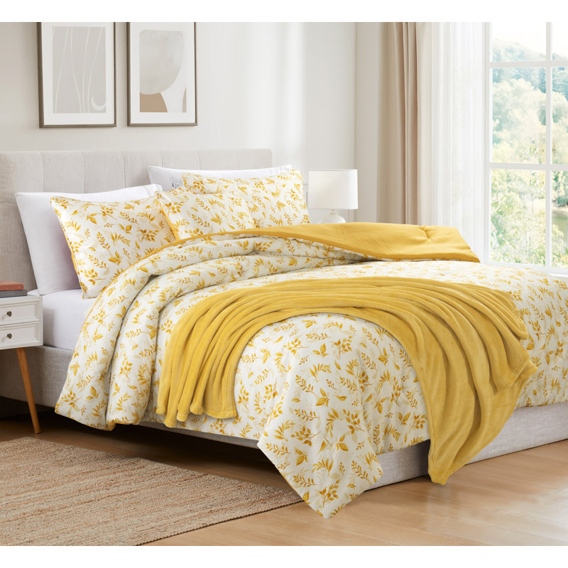 Taylor Comforter Set With Throw, King Comforter + 4 Additional Pieces
