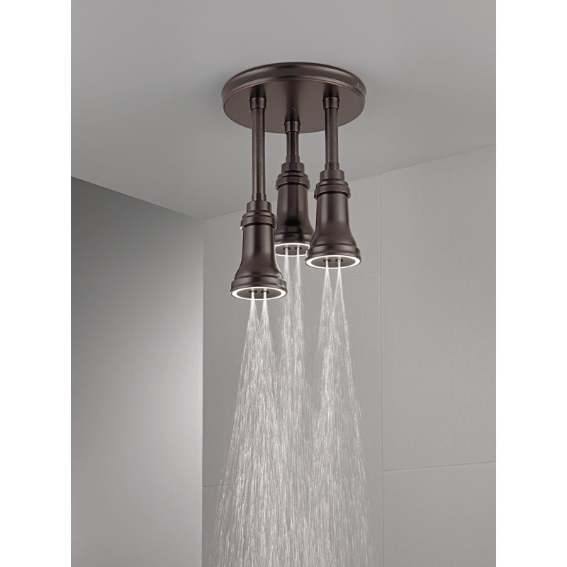 Pendant Full Rain Shower Head H2Okinetic®, Venetian Bronze