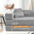 63" Boneless Corduroy Sleeper Sofa Bed, Modular Futon Couch, Compression Foam Sofa with 2 Pillows, No Assembly Required-79693598-76797010