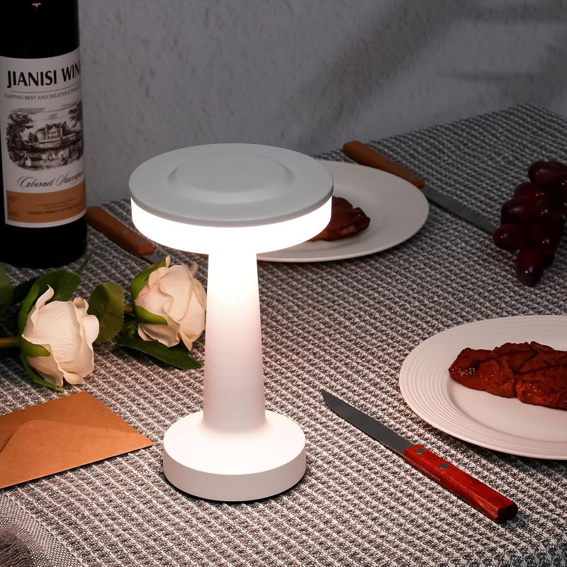Portable Cordless Table Lamp With Touch Sensor, 3 Colour Stepless Dimming, Rechargeable Battery Up To 15 Hours, Wireless Lamp For Nursery, Office, And Home