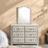 Commode 6 tiroirs avec miroir Hysley