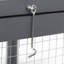 Cage à lapin pliante avec portes verrouillables et piquets de sol