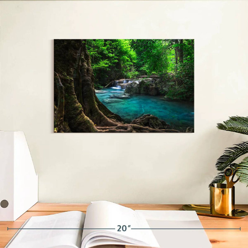 Alvord Erawan Waterfall Jungle, 8" H x 12" W