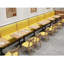 Banc rembourré en similicuir Cafe