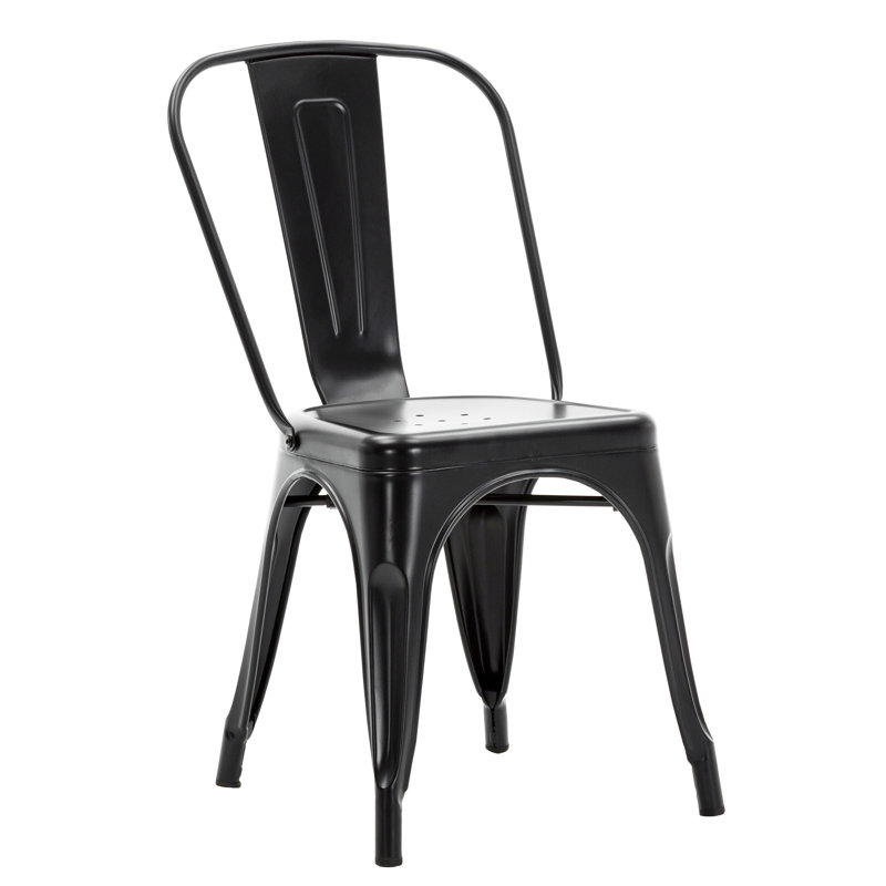 Chaise de patio empilable Wynn, Noir