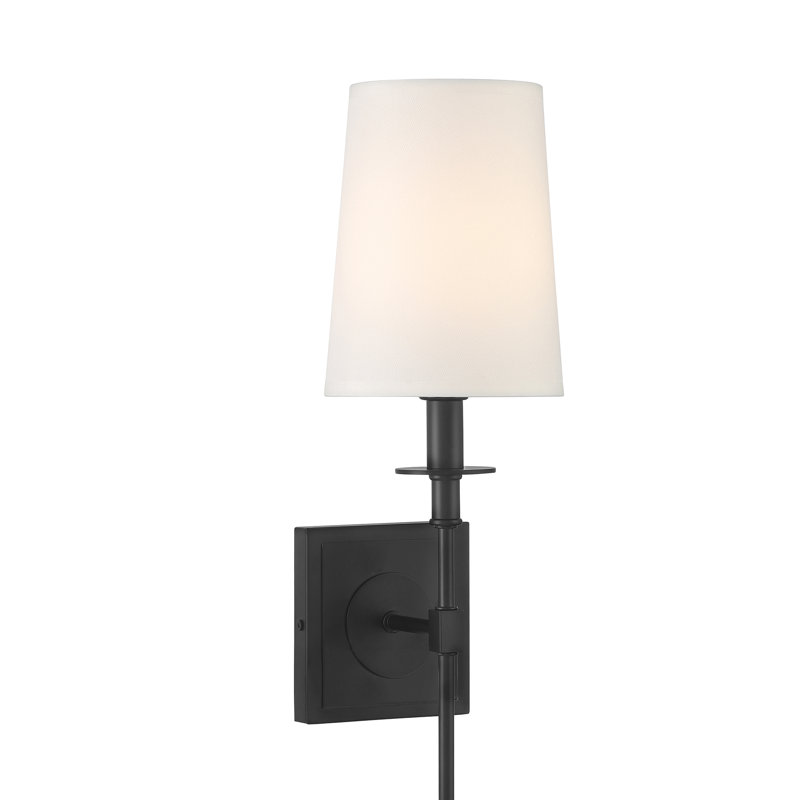 Applique murale 1 lumière Ebac Designs Ramachandra, Noir