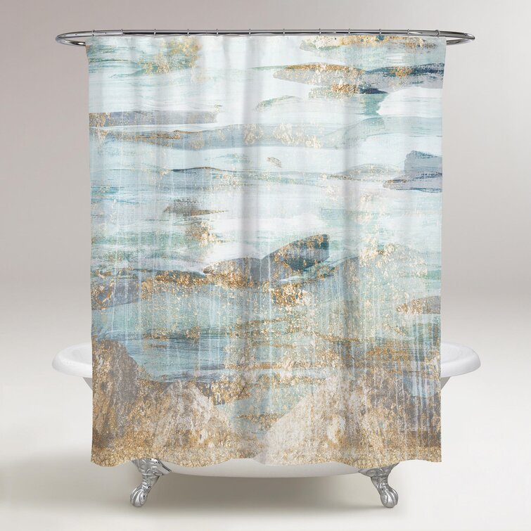 Willa Arlo Interiors Vantassel Abstract Shower Curtain & Reviews