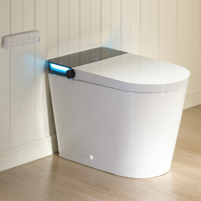 Modern Smart Toilet with Auto Open Lid, Foam Shield