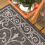Tapis texturé rétro pour l'extérieur, filigrane, Charleston