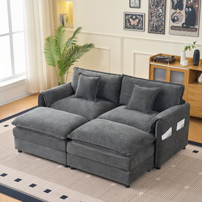 Canapé modulaire Ultimate Comfort, chenille de qualité supérieure, design moderne pour le salon