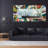 Rock Star I Rectangular Beveled Mirror on Free Floating Printed Tempered Art Glass-1643914228