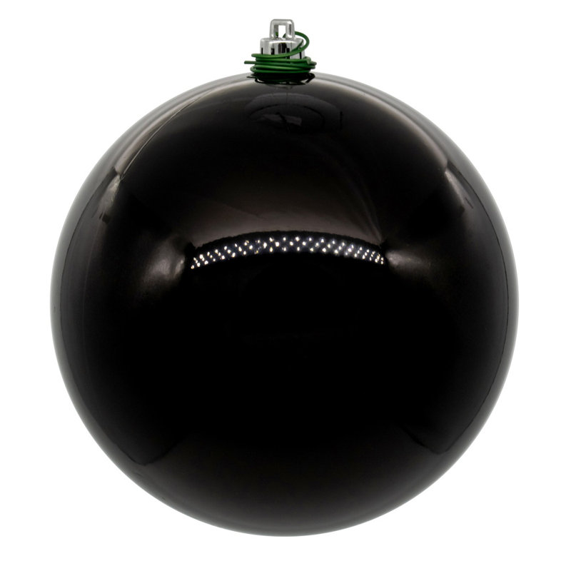 Christmas Ball Ornament (Set of 12), Black