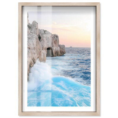 Coastal Crash I, photographie de voyage, boîte-cadre par Notoriart