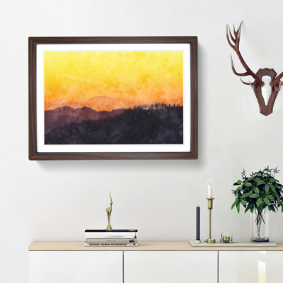Sunset View - Picture Frame Painting Print