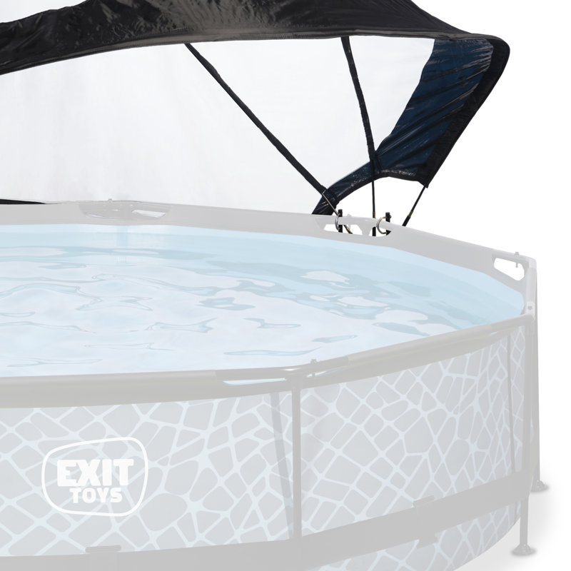 EXIT Toys Round Multifunctional Cover Dome Enclosure for Outdoor Pools, 12'5" W