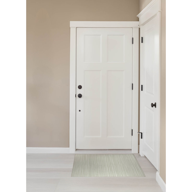 Spinal Column Indoor Doormat, 36" W x 60" L, Light Green