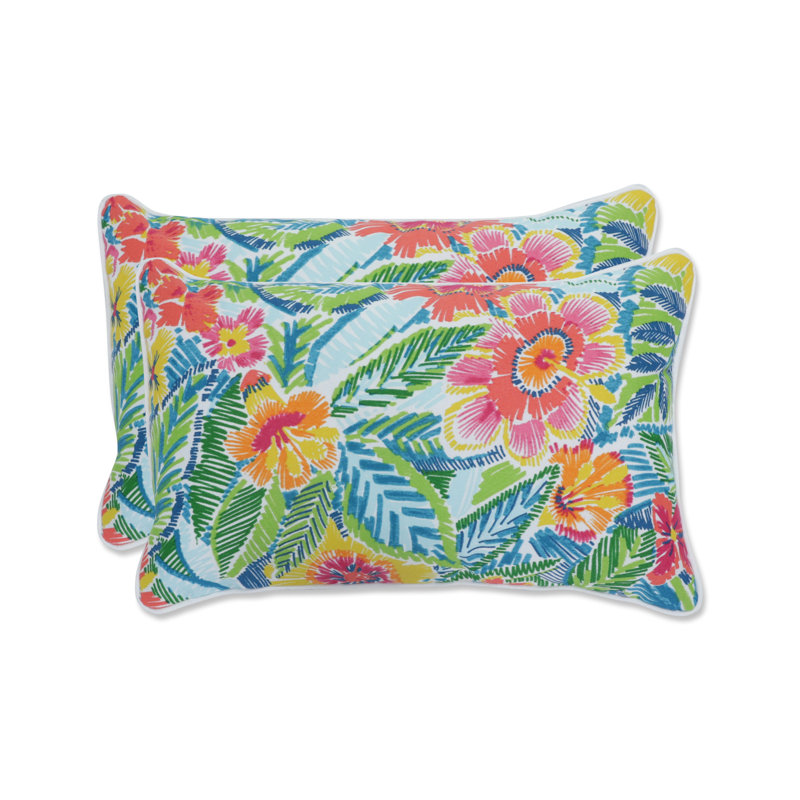 Floral Outdoor Throw Pillow